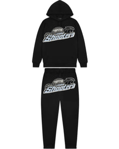 Trapstar Shooters Tracksuit in Black and Sky Blue (2022)