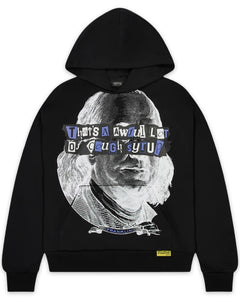Trapstar x Awful lot of Syrup Hoodie Benjamin Franklin in Black