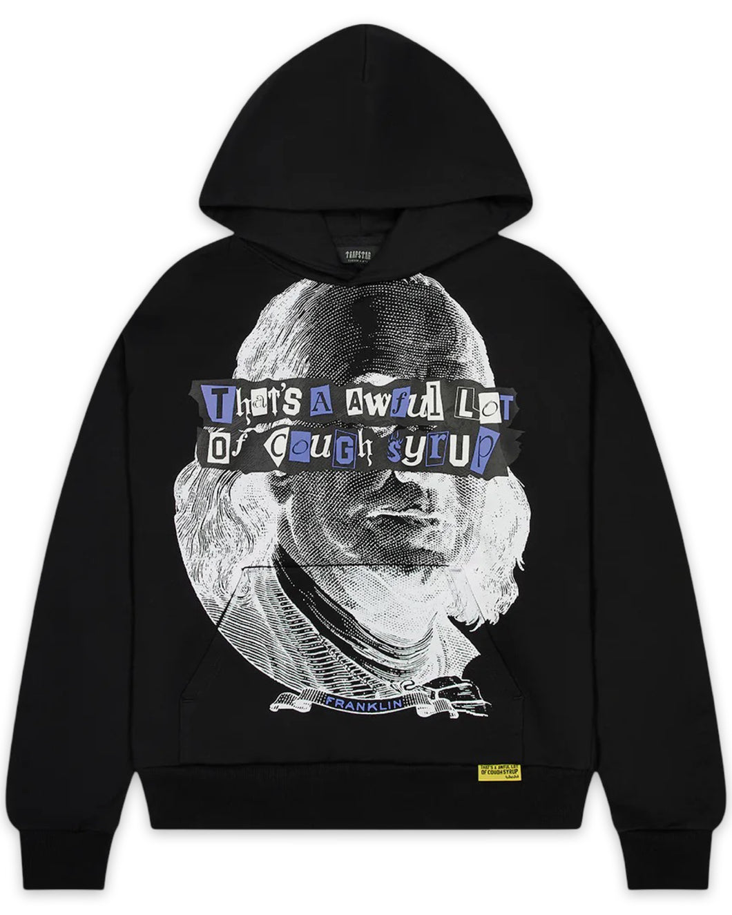 Trapstar x Awful lot of Syrup Hoodie Benjamin Franklin in Black