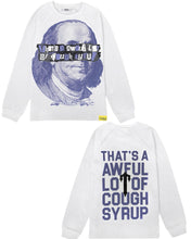 Load image into Gallery viewer, Trapstar x Cough Syrup Benjamin Frankline Long Sleeve Waffle Shirt