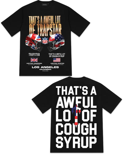 Trapstar x Cough Syrup International Showdown T-Shirt in Black
