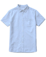 Load image into Gallery viewer, Trenery SS G French Linen Shirt in Arctic Blue