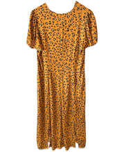 將圖片載入圖庫檢視器 Veronika Maine Tan Leopard V Neck Midi Dress