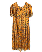 將圖片載入圖庫檢視器 Veronika Maine Tan Leopard V Neck Midi Dress