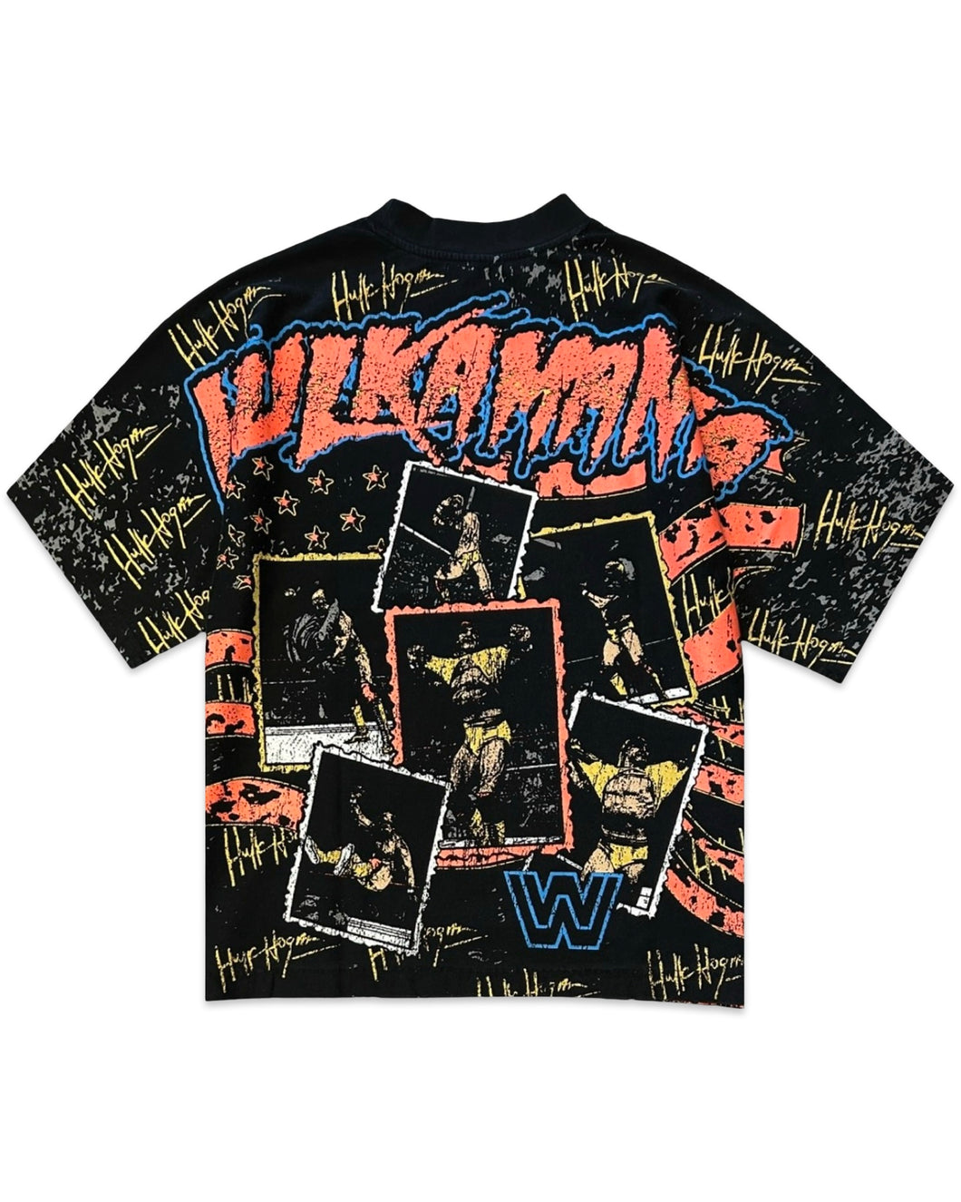 WWE x CK Hulk Hogan All Over Print T-Shirt in Black