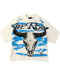 WWE x Loiter The Rock Vintage Short Sleeve T-Shirt Off White