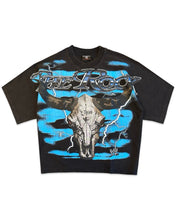 Load image into Gallery viewer, WWE x Loiter The Rock Vintage Short Sleeve T-Shirt Vintage Black