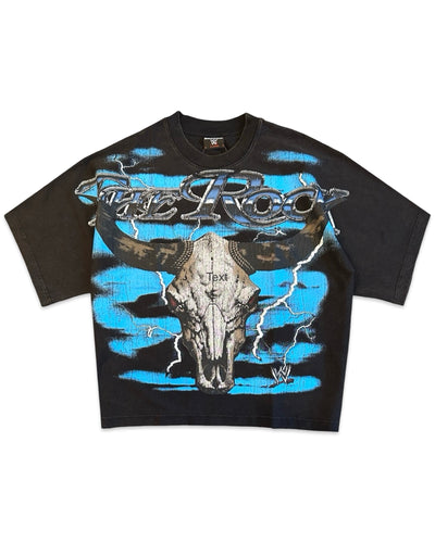 WWE x Loiter The Rock Vintage Short Sleeve T-Shirt Vintage Black