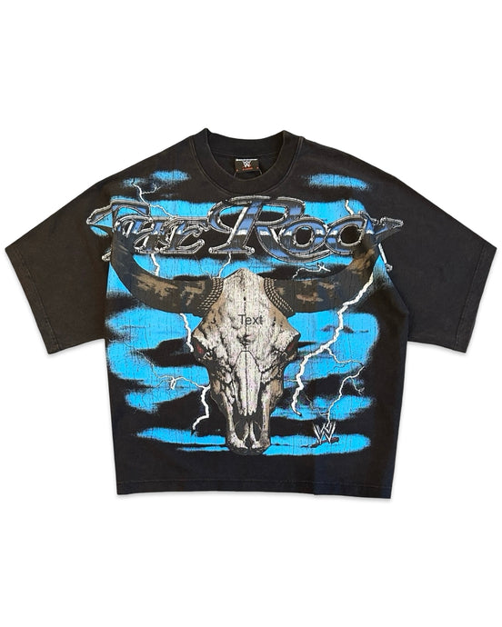 WWE x Loiter The Rock Vintage Short Sleeve T-Shirt Vintage Black