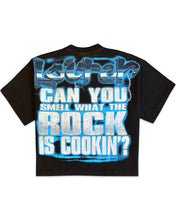 Load image into Gallery viewer, WWE x Loiter The Rock Vintage Short Sleeve T-Shirt Vintage Black