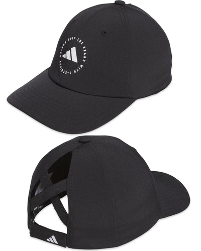 Adidas Golf 6 Panel Crisscross Hat in Black - Bisy Clothing