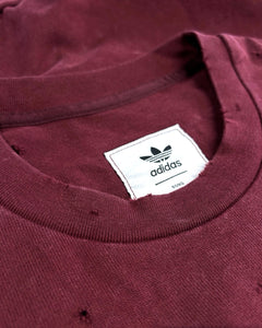 Adidas Originals X Song for the Mute x Washed L/S T-Shirt in Maroon - Bisy Clothing