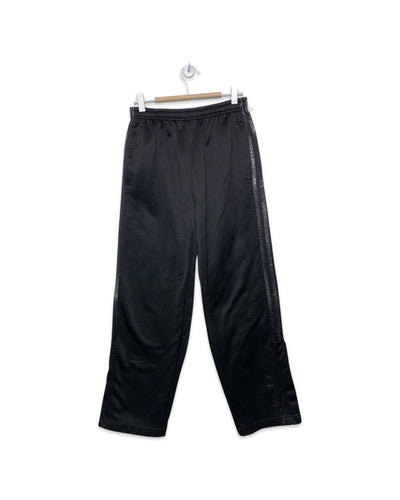 ADIDAS Size S Vintage Snap Track Pants in Black and Grey Women's MAY2821 - Bisy Clothing