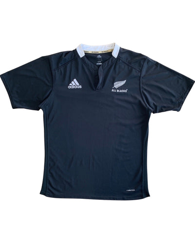 ADIDAS Size XL All Blacks Vintage Jersey Clima Cool Black 270622 - Bisy Clothing