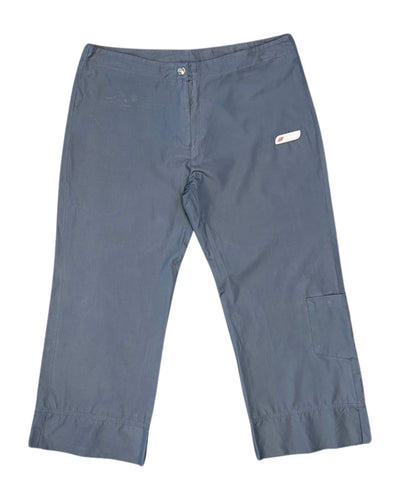 Adidas Vintage Wide Leg Pant Womens in Blue ⏐ Size M - Bisy Clothing