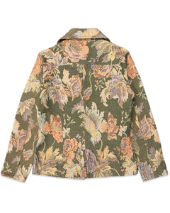 Aero Tapestry Floral Vintage Button Jacket - Bisy Clothing