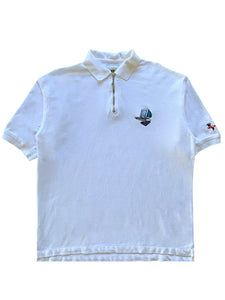 Apple Vintage iMac iOmega Short Sleeve Polo Shirt White ⏐ Size L - Bisy Clothing