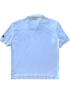 Apple Vintage iMac iOmega Short Sleeve Polo Shirt White ⏐ Size L - Bisy Clothing