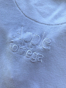Apple Vintage iMac iOmega Short Sleeve Polo Shirt White ⏐ Size L - Bisy Clothing