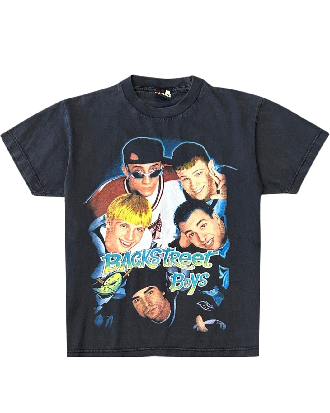 Backstreet Boys Vintage Short Sleeve T-Shirt in Black ⏐ Size L - Bisy Clothing