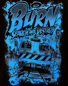 Burn Clothing 25th Anniversary "Destroy by PUDL' T-Shirt in Black - Bisy Clothing
