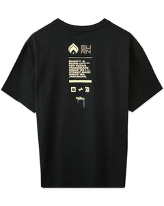 Burn Clothing 25th Anniversary "Destroy by PUDL' T-Shirt in Black - Bisy Clothing
