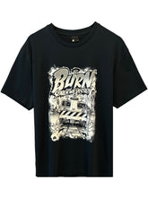 Load image into Gallery viewer, Burn Clothing 25th Anniversary &quot;Destroy by PUDL&#39; T-Shirt in Navy - Bisy Clothing