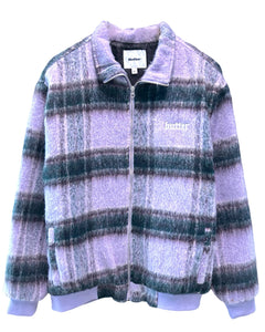 Butter Goods Hairy Plaid Jacket in Mauve - Bisy Clothing