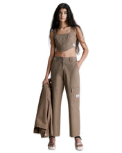 Load image into Gallery viewer, Calvin Klein Cotton Canvas Corset Sleeveless Top - Bisy Clothing