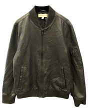 Load image into Gallery viewer, Calvin Klein Jeans Faux Leather Aviator Jacket in Black - Bisy Clothing