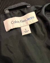 Load image into Gallery viewer, Calvin Klein Jeans Faux Leather Aviator Jacket in Black - Bisy Clothing