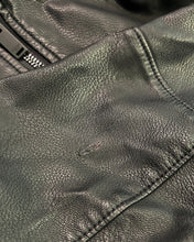 Load image into Gallery viewer, Calvin Klein Jeans Faux Leather Aviator Jacket in Black - Bisy Clothing