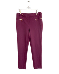 CALVIN KLEIN Size 10 Dress Pant Gold Accent Womens 030722 - Bisy Clothing