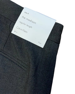 Calvin Klein 'The Madison' Regular Fit Pants in Charcoal Melange - Bisy Clothing