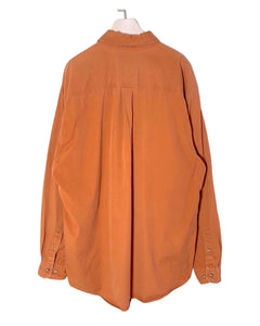 CARHARTT Size XL/2XL Vintage Long Sleeve Shirt in Rust Orange 221122 - Bisy Clothing