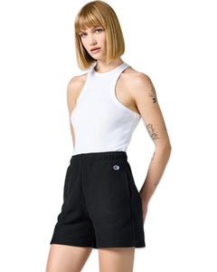 Champion Reverse Weave Warm Up Sweat Shorts in Black - Bisy Clothing