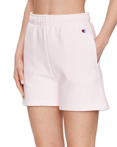Champion Reverse Weave Warm Up Sweat Shorts in Pink - Bisy Clothing