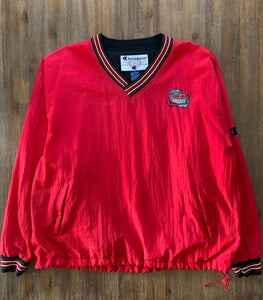 CHAMPION Size XL 2001 NCAA College Football Final Four Crew Jacket in Red Men's JAN112 - Bisy Clothing