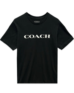 Coach Essential T Shirt In Organic Cotton Black - Bisy Clothing