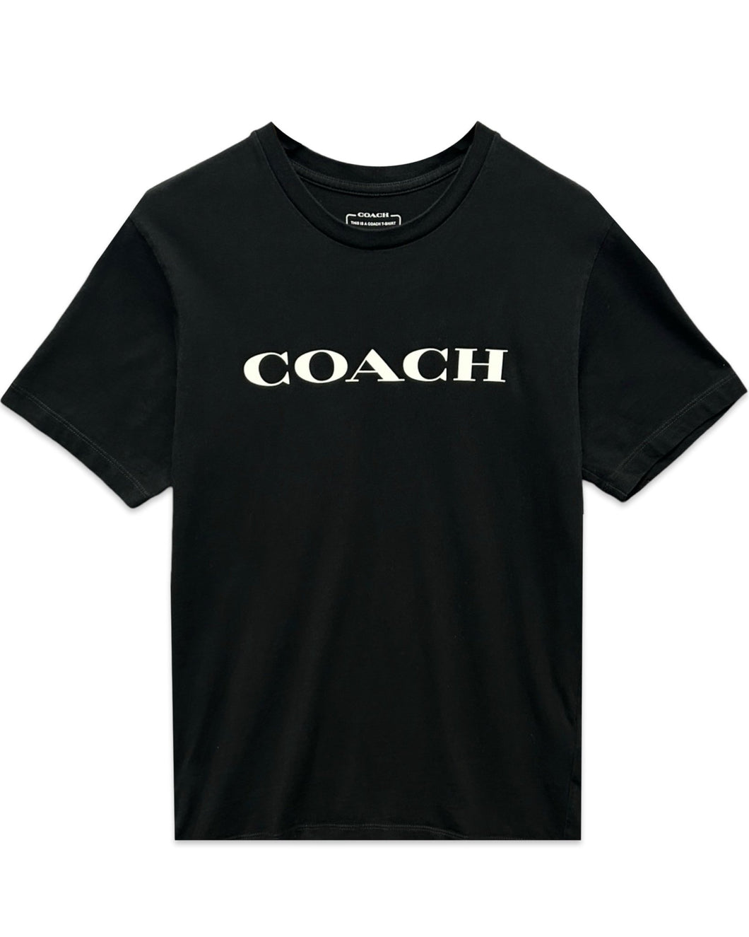Coach Essential T Shirt In Organic Cotton Black - Bisy Clothing