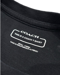 Coach Essential T Shirt In Organic Cotton Black - Bisy Clothing
