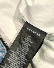 Load image into Gallery viewer, Coach NY Signature Denim Hooded Zip Up Jacket in Light Wash - Bisy Clothing