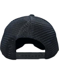 Corteiz Alcatraz Premium Puff Print Trucker Hat in Black / White (2025) - Bisy Clothing