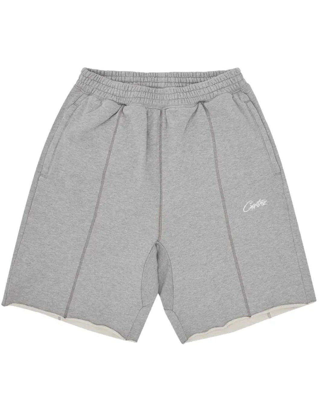 Corteiz HMP Raw Hem Shorts in Heather Grey (2024) - Bisy Clothing