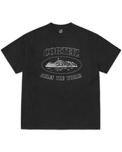 Load image into Gallery viewer, Corteiz Reflective Alcatraz Short Sleeve T-Shirt in Triple Black (2024) - Bisy Clothing