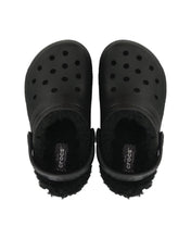 Load image into Gallery viewer, Crocs Kids&#39; Classic Fuzzy Lined Clog in Black - Bisy Clothing