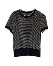 Load image into Gallery viewer, Cue Viscose Short Sleeve Knit Top in Black ⏐ Size L - Bisy Clothing