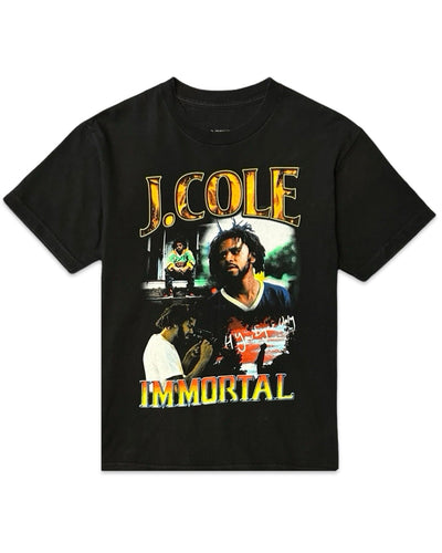 Dreamville J.Cole Immortal Graphic T-Shirt in Black - Bisy Clothing