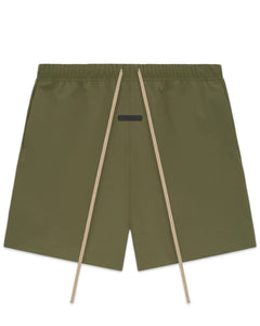 Essentials Fear of God Bonded Nylon Shorts in Military (FW24) - Bisy Clothing