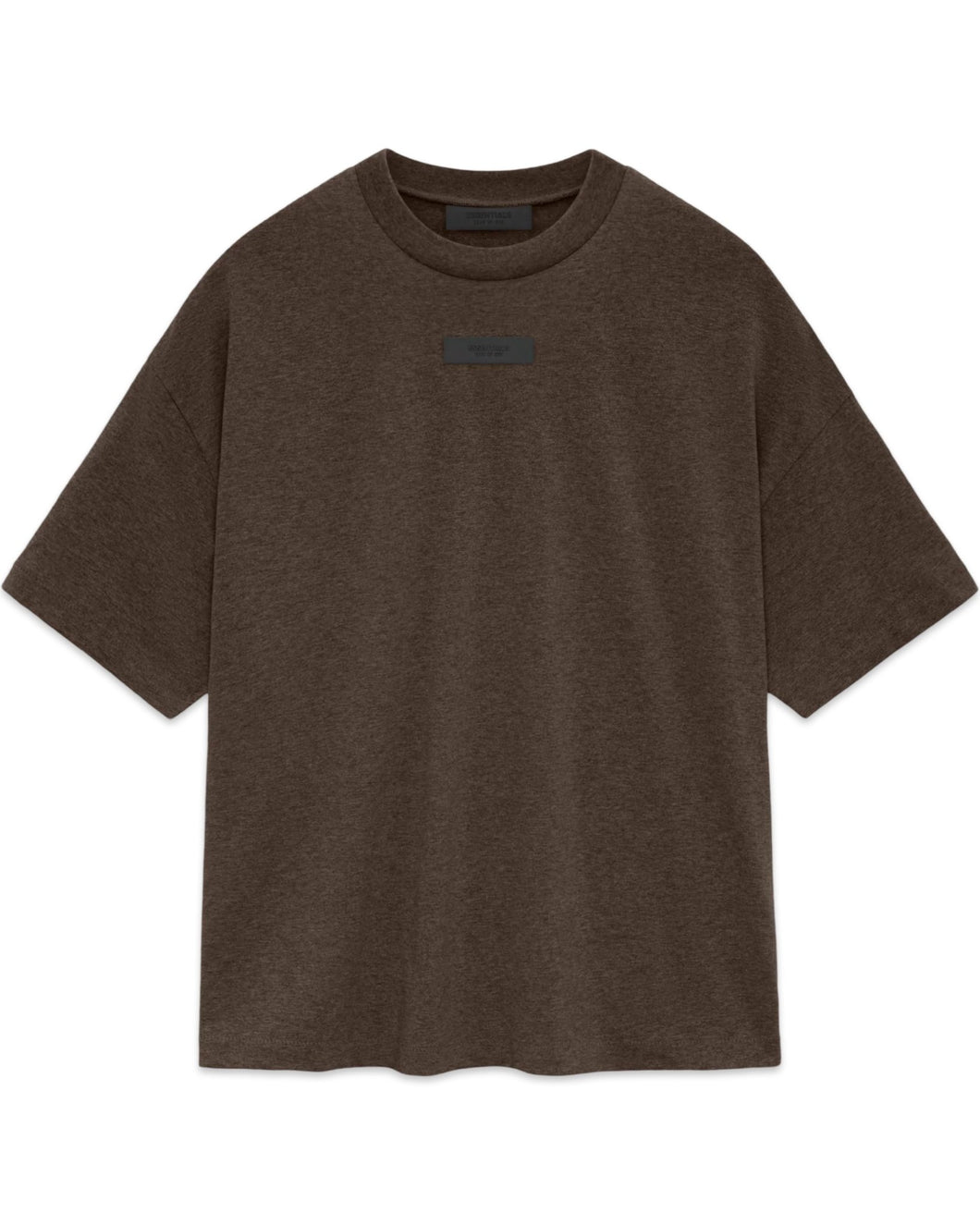 Essentials Fear of God Crewneck T-Shirt in Heather Wood - Bisy Clothing